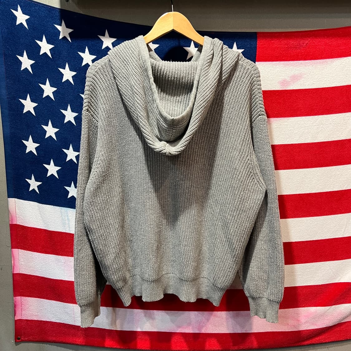 굿라이프웍스 후드 니트집업 상품이미지2