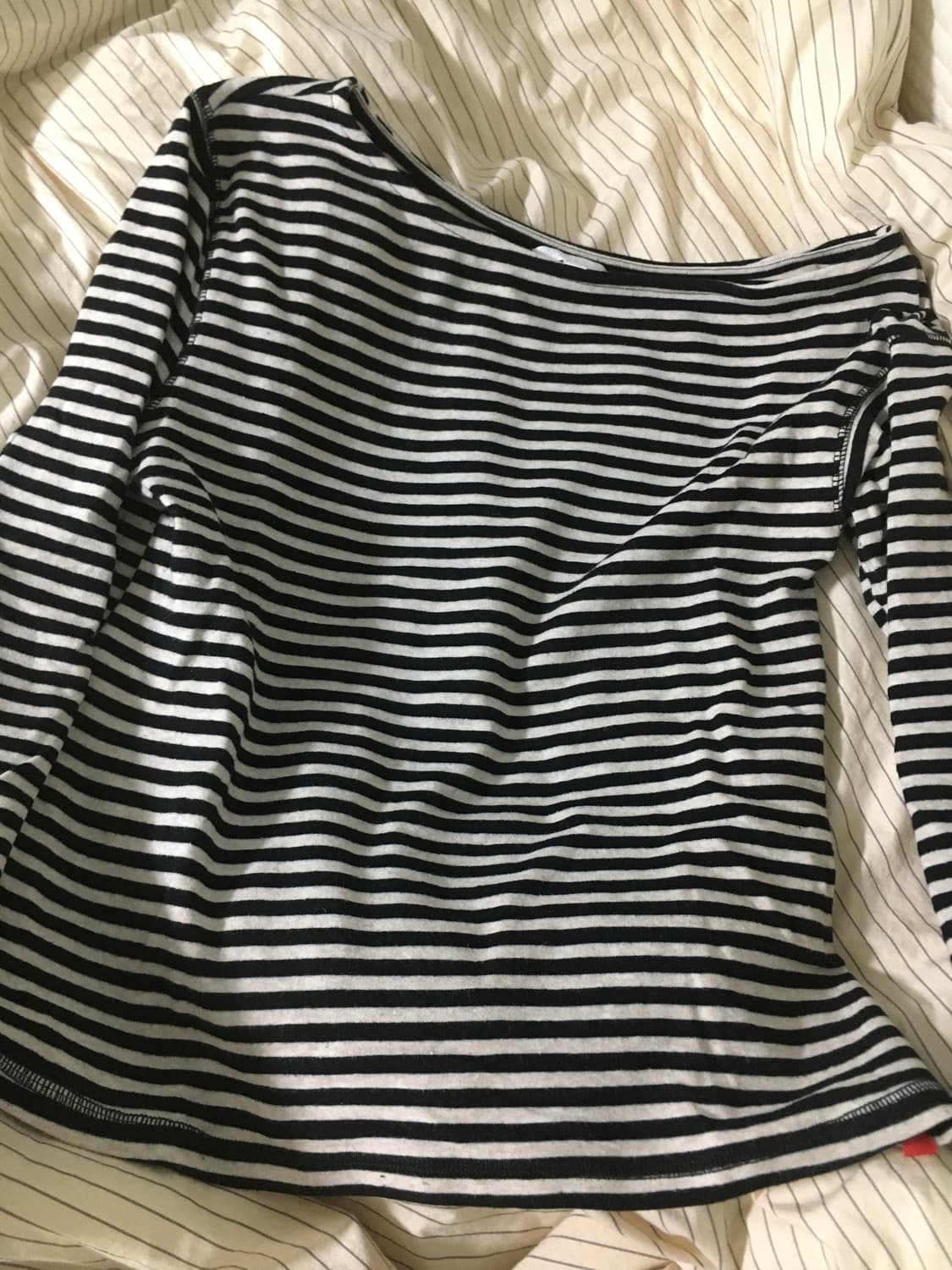 파르티멘토우먼 언발란스드 저지 슬리브 탑 L 상품이미지3