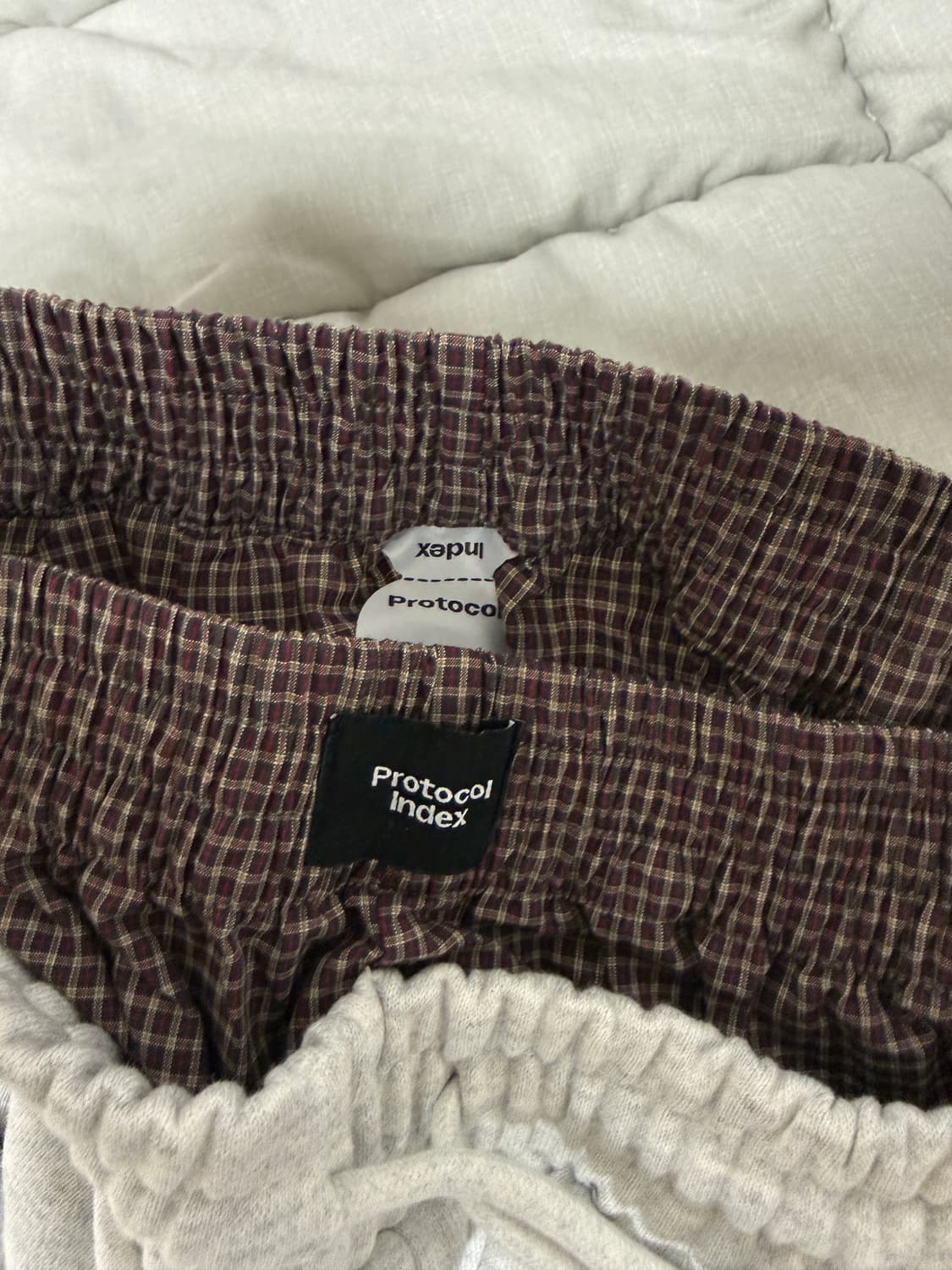 프로토콜 인덱스 레이어드 트랙팬츠 그레이 상품이미지3