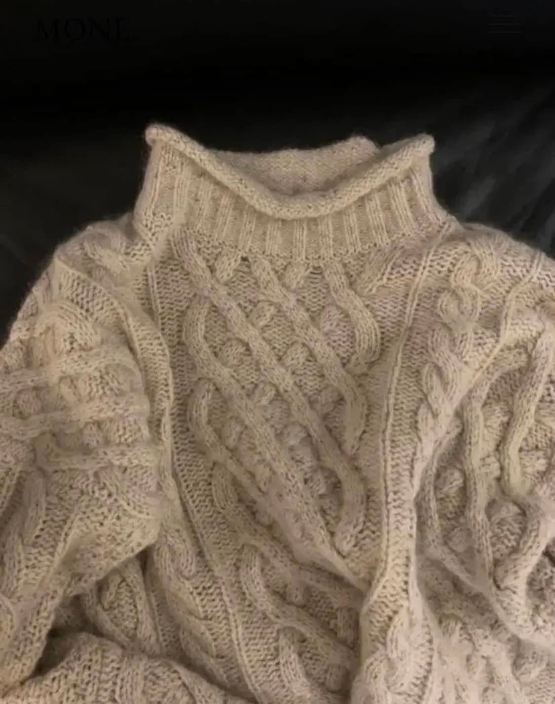 Mone ribbonbit 모네 리본빛 브렛 타기젠 스웨터 상품이미지6