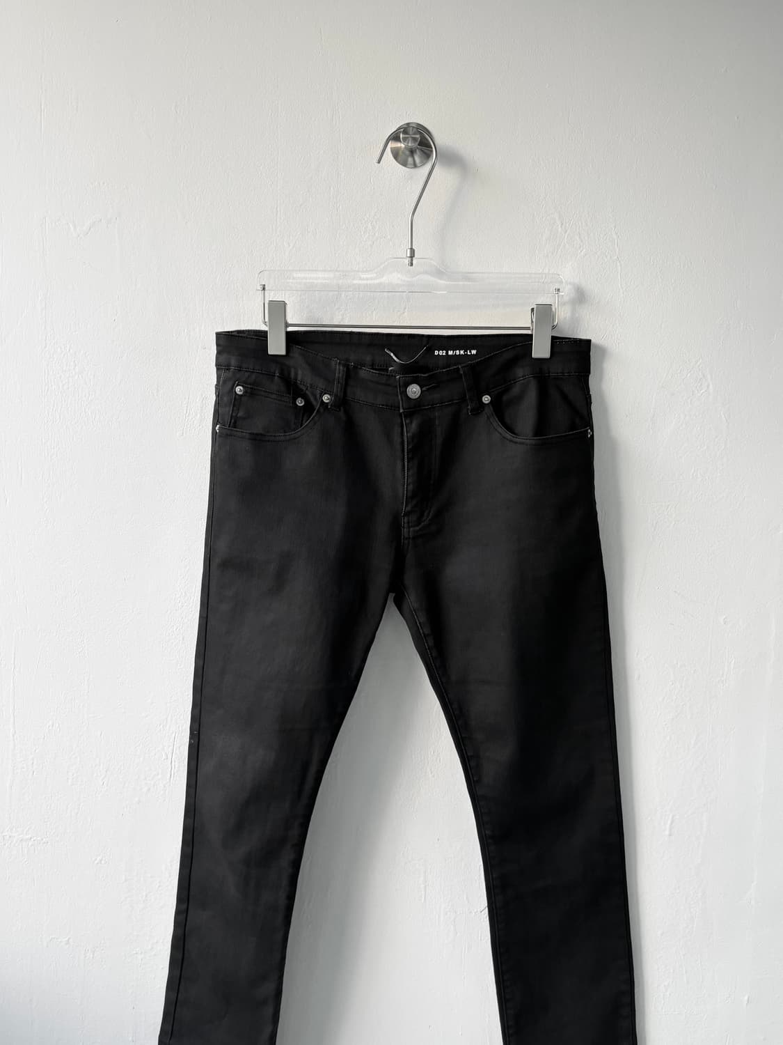 생로랑 더블 백 지퍼 블랙 진 상품이미지4