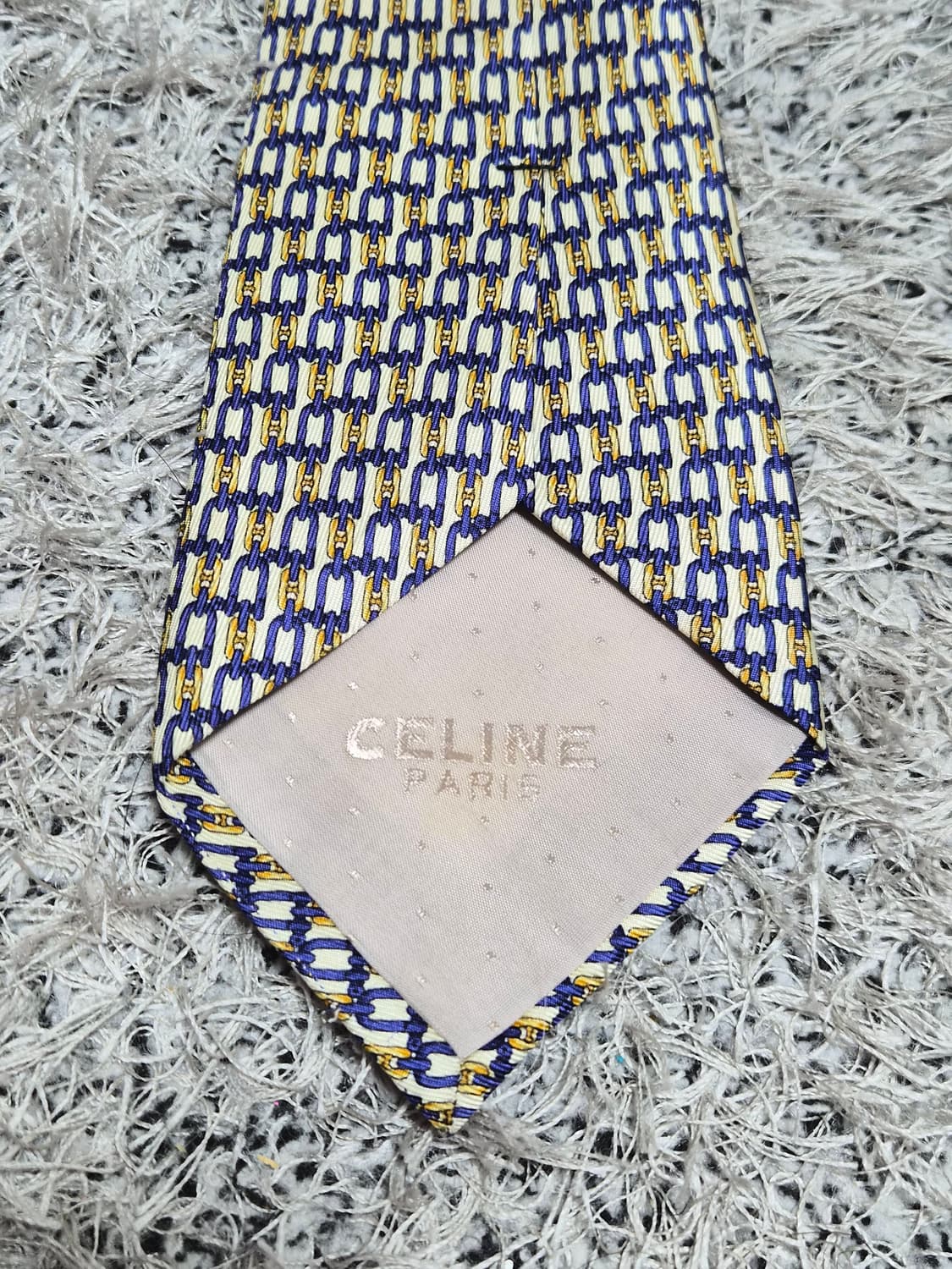 셀린느Celine 금장로고 패턴 넥타이 Free - N32 상품이미지3