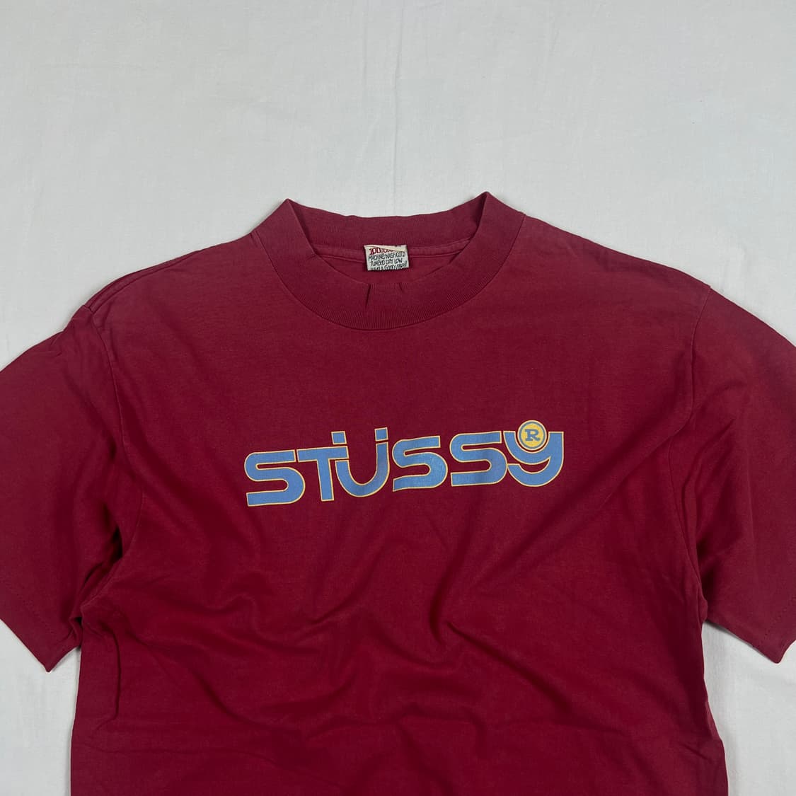 90‘s 스투시 stussy 스펠아웃 로고 반팔티 상품이미지2