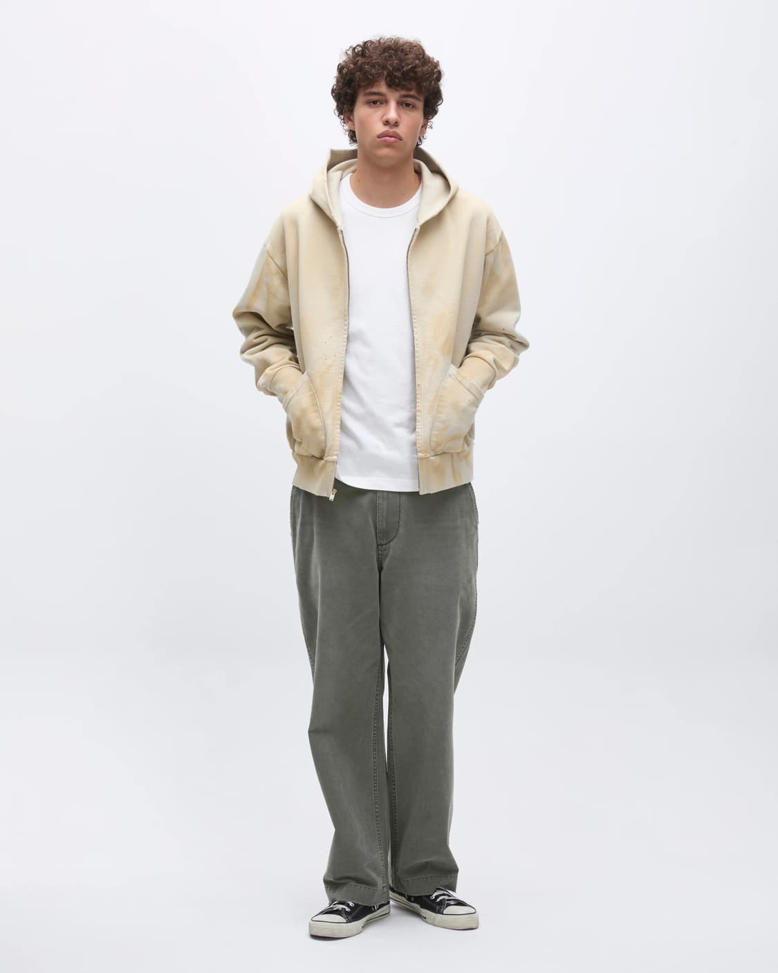 카키스 크래프트 코튼 팬츠 그레이 S 상품이미지10