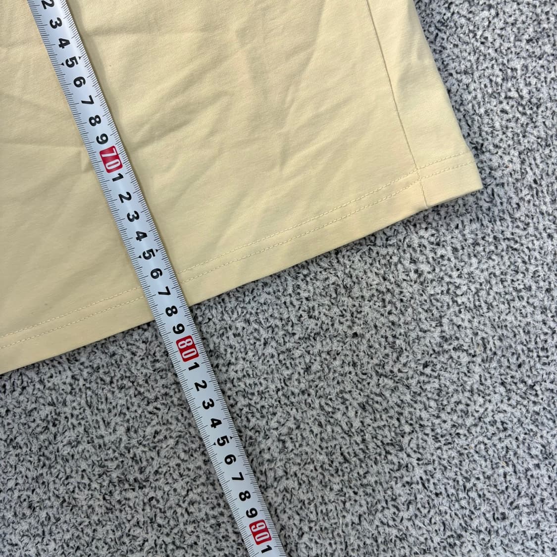 실측 남성 스몰로고 반팔 티셔츠 0414J 상품이미지6