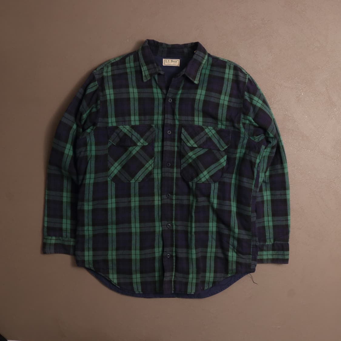 90's 엘엘빈 플란넬 체크 누빔자켓 A1573 상품이미지1