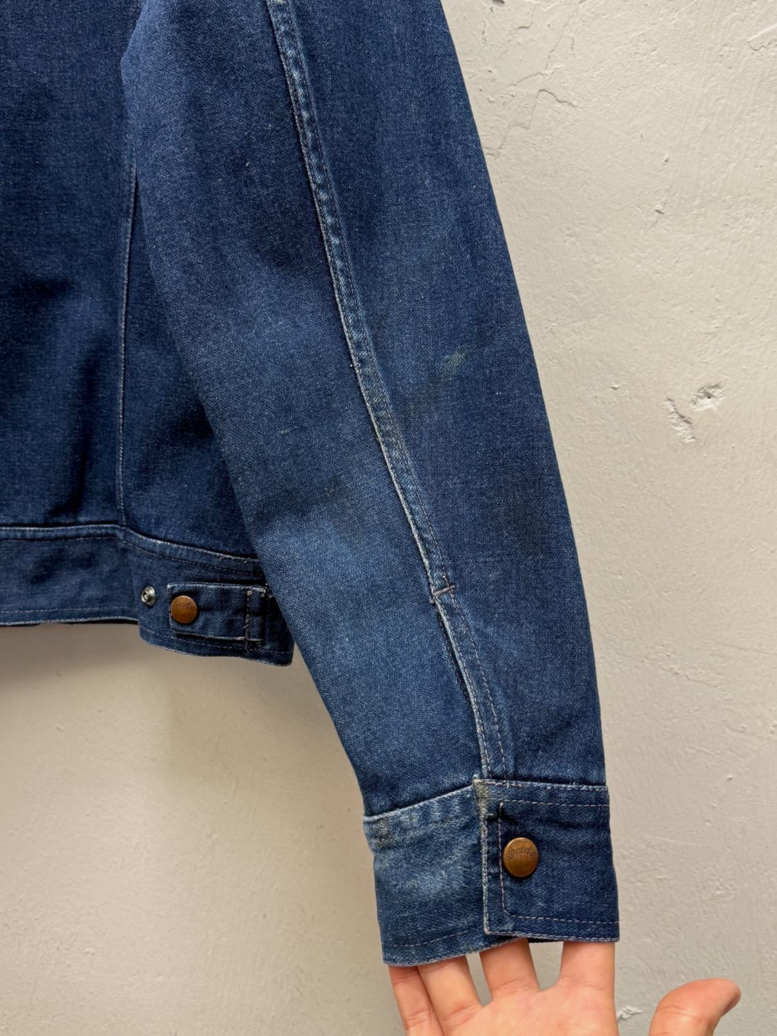 90s Wrangler Indigo Denim Trucker Jacket 상품이미지5
