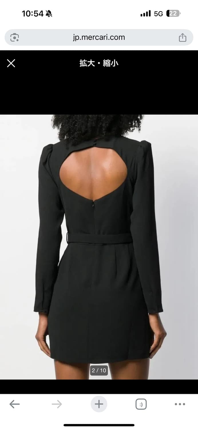 셀프포트레이트 Sweetheart Crepe Mini Dress BLK 상품이미지6