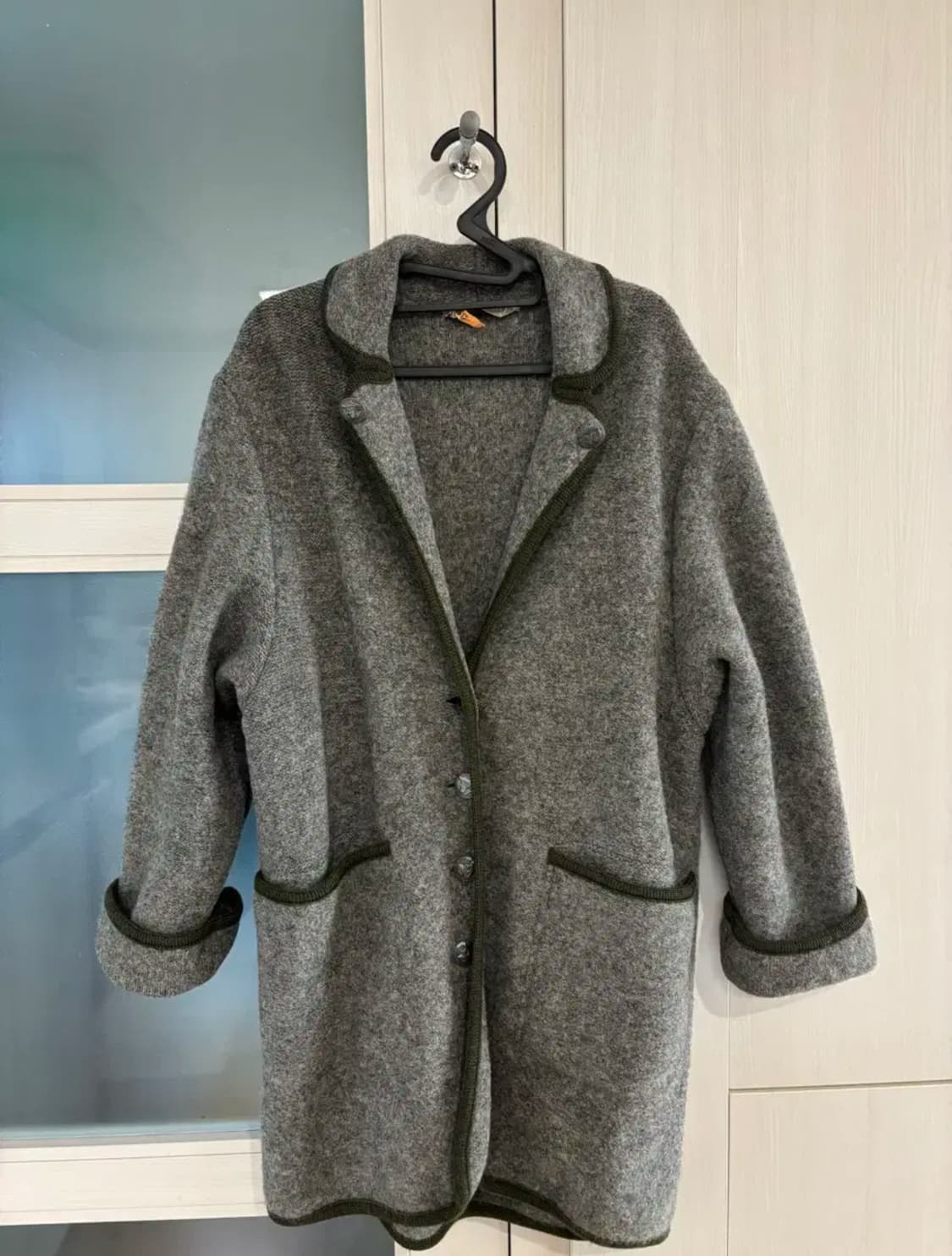 유럽빈티지자켓ㅡ압축울자켓겸 코트(드라이완료) 상품이미지1