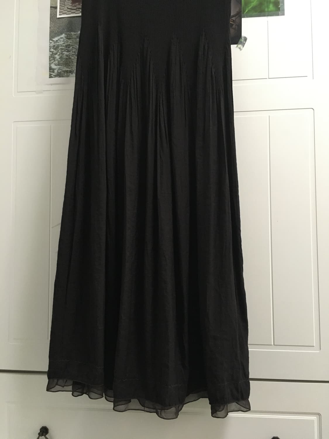 일본빈티지 고동색 레이어드 원피스 드레스 플리츠 레이스 상품이미지2