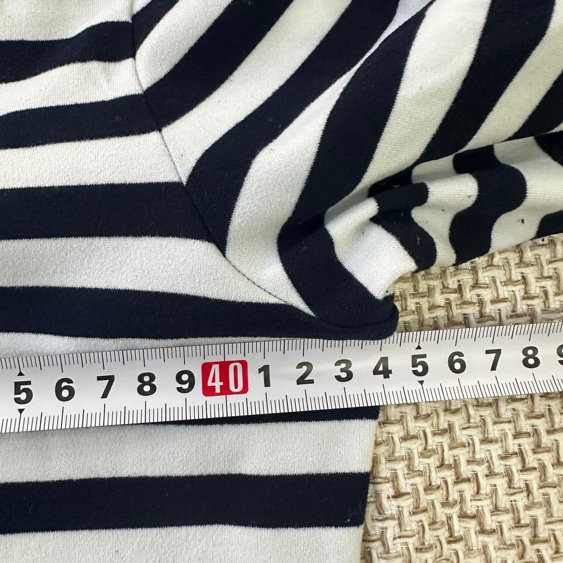 90 헤지스 스트라이프 터틀넥 긴팔티 0326D 상품이미지4