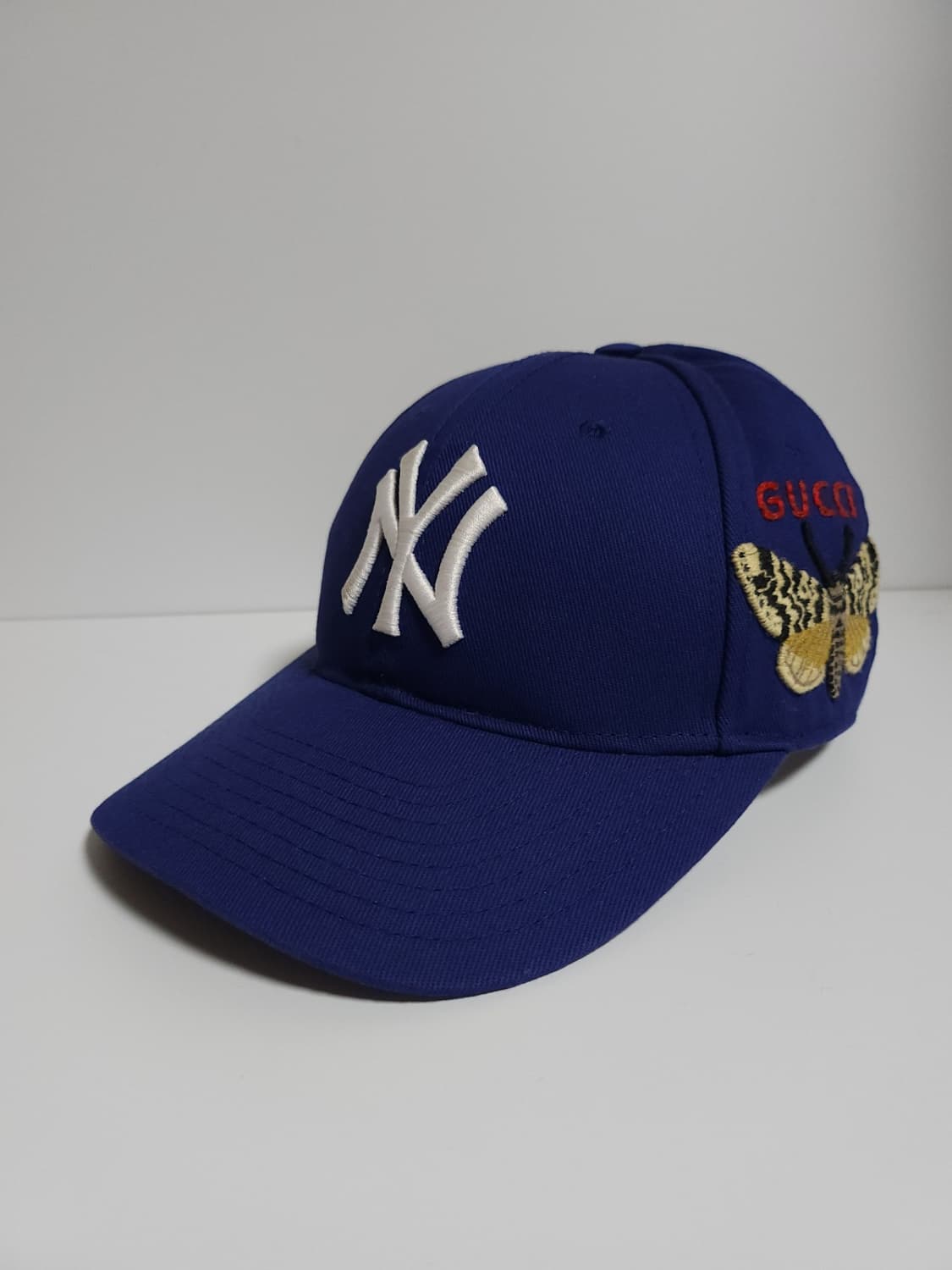 [OS] 구찌 X MLB 블루 버터플라이 자수 볼캡 모자 G0029 상품이미지1
