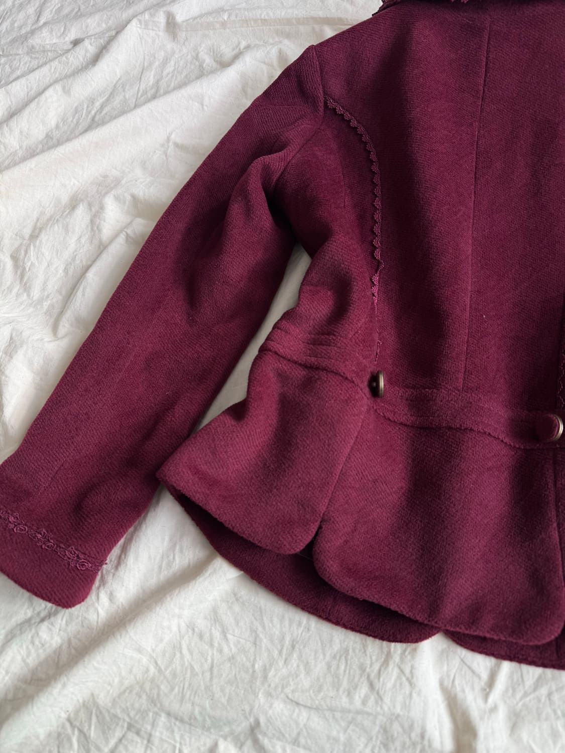 엑시즈팜 고스로리 버건디 하프코트 상품이미지7