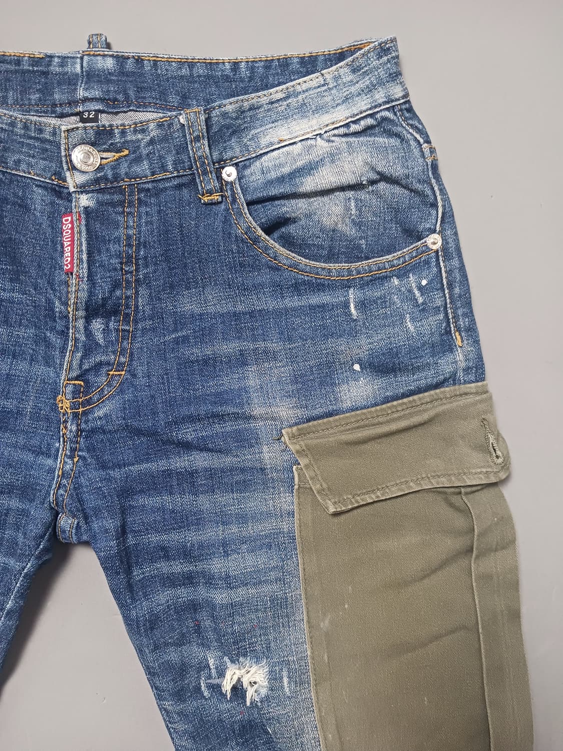 [30] 디스퀘어드2 카고 데님 슬림진 청바지 상품이미지4