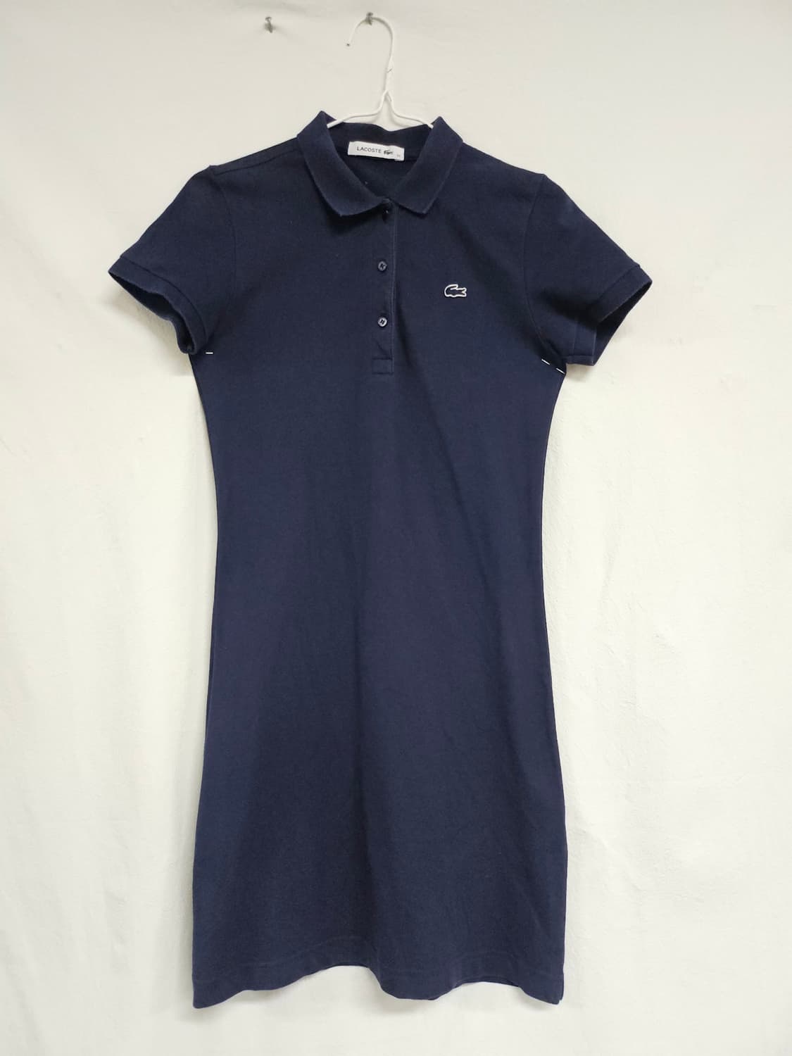 라코스테 LACOSTE 반팔 슬림핏 원피스 34  90 상품이미지1
