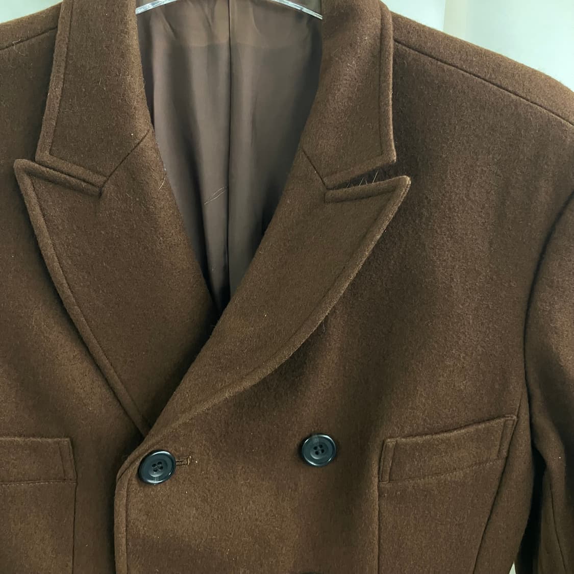 Y's 요지야마모토 브라운 더블 브레스트 블레이저 상품이미지4