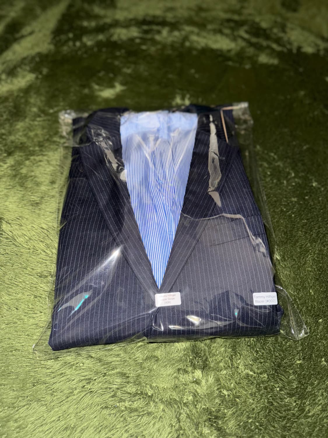 [40R] 타미힐피거 USA 클래식 핏 스트라이프 블레이저 자켓 네이비 상품이미지10