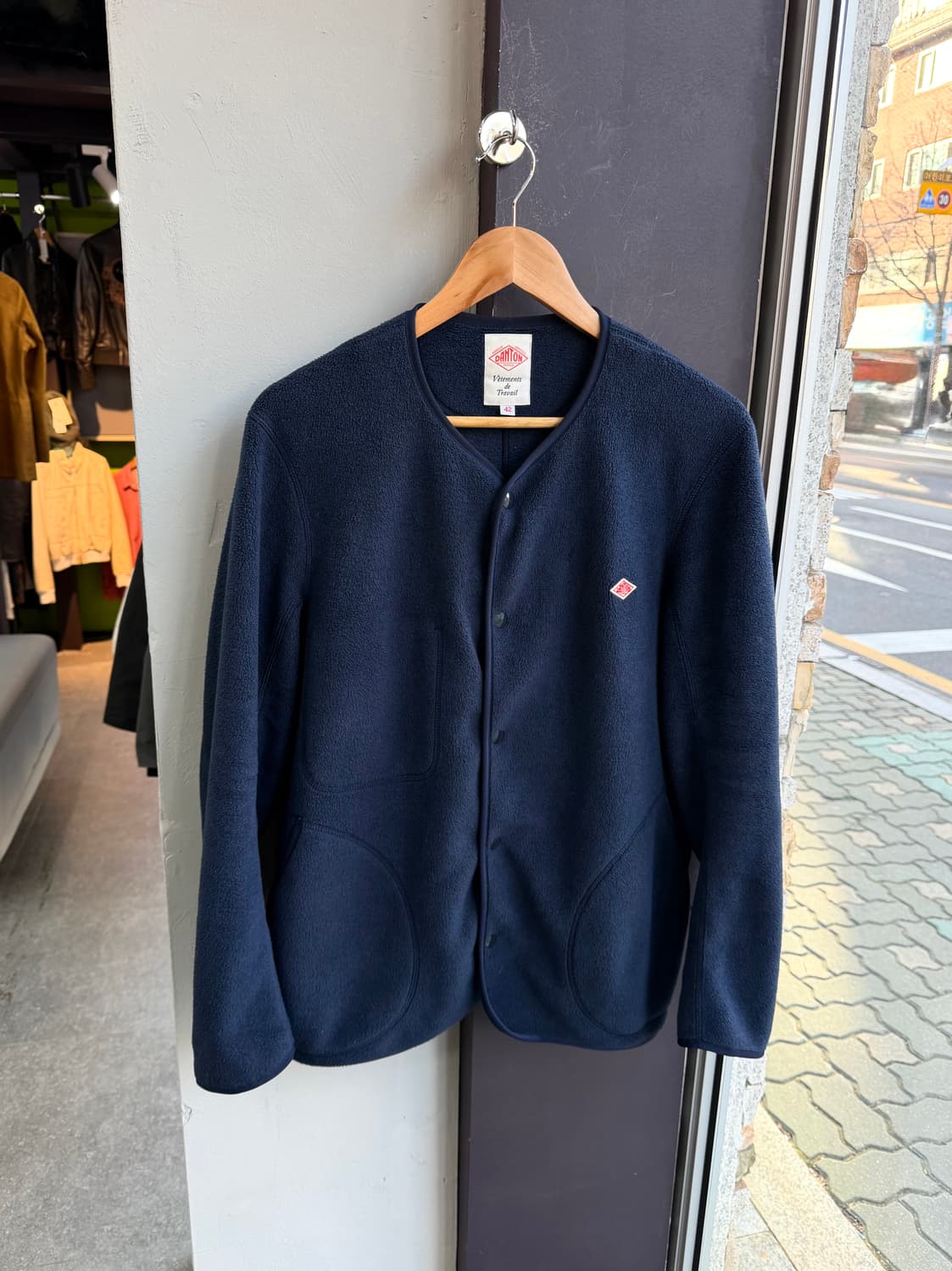 .100~105/ 단톤 노카라 플리스 자켓 상품이미지2