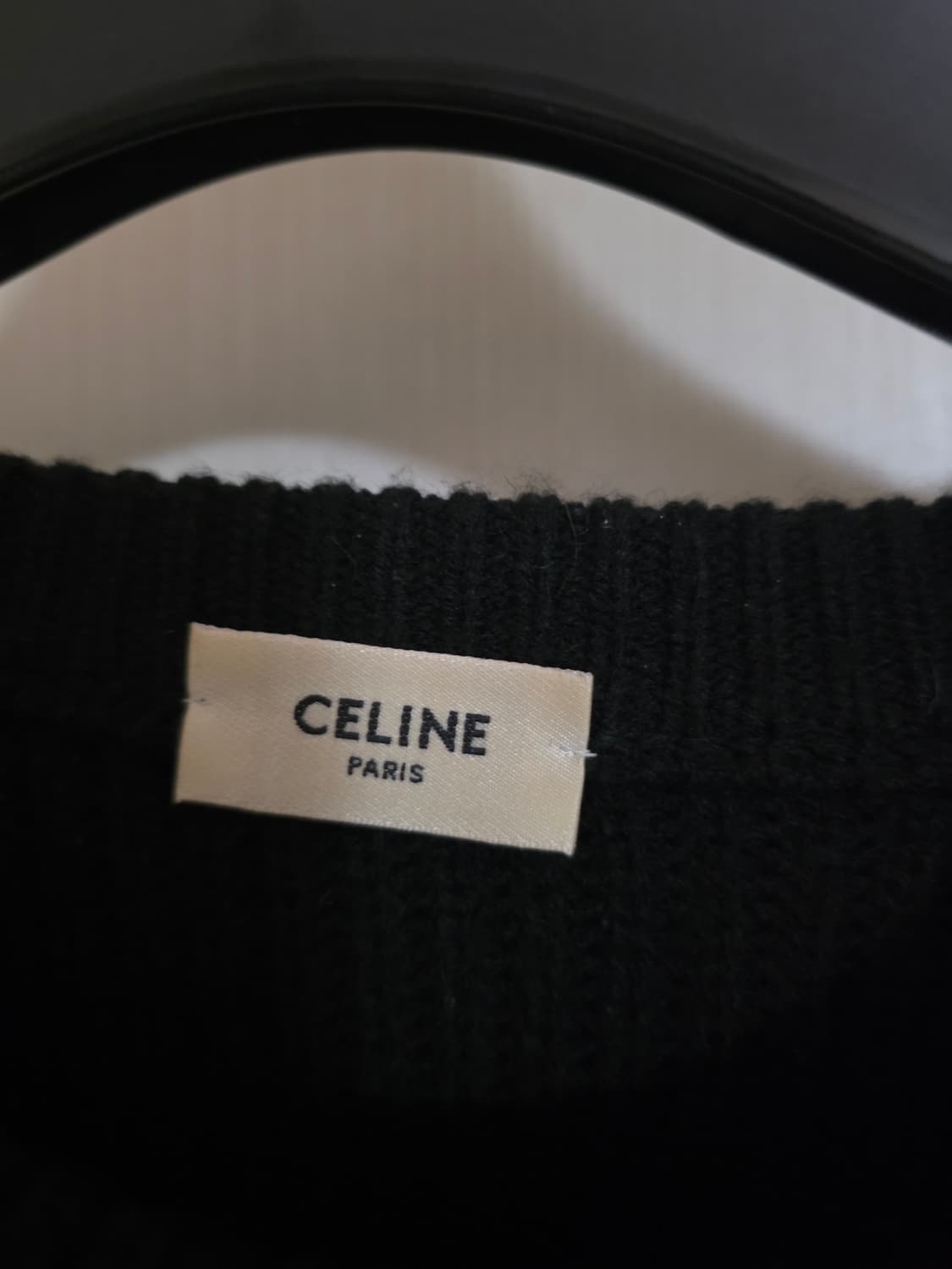 셀린느 로고 니트 블랙m 상품이미지2