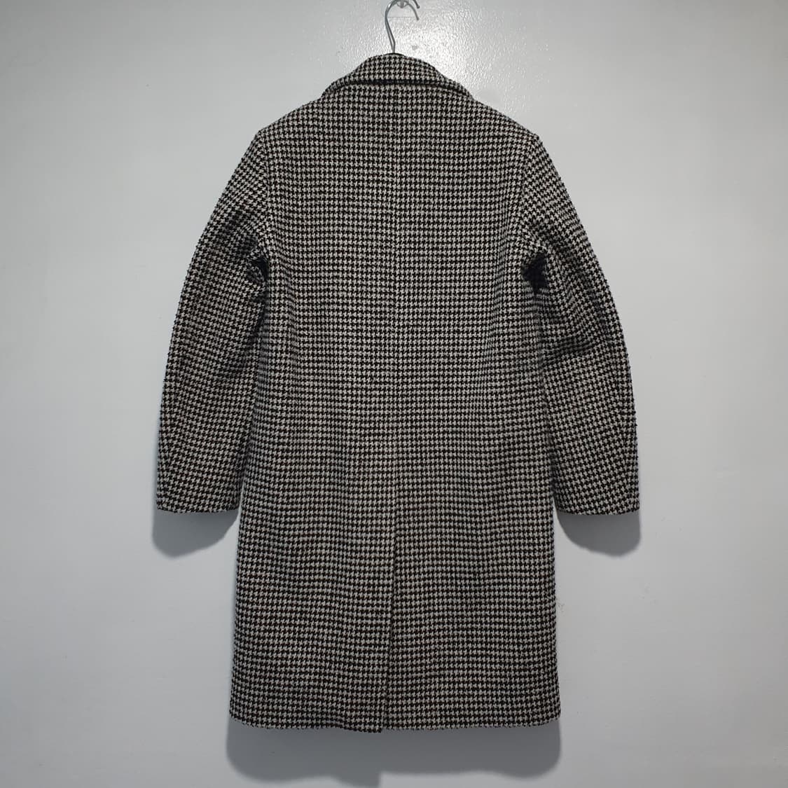 90-95) 산드로 하운드투스 체스터필드 체크 울 모 코트 자켓 상품이미지9