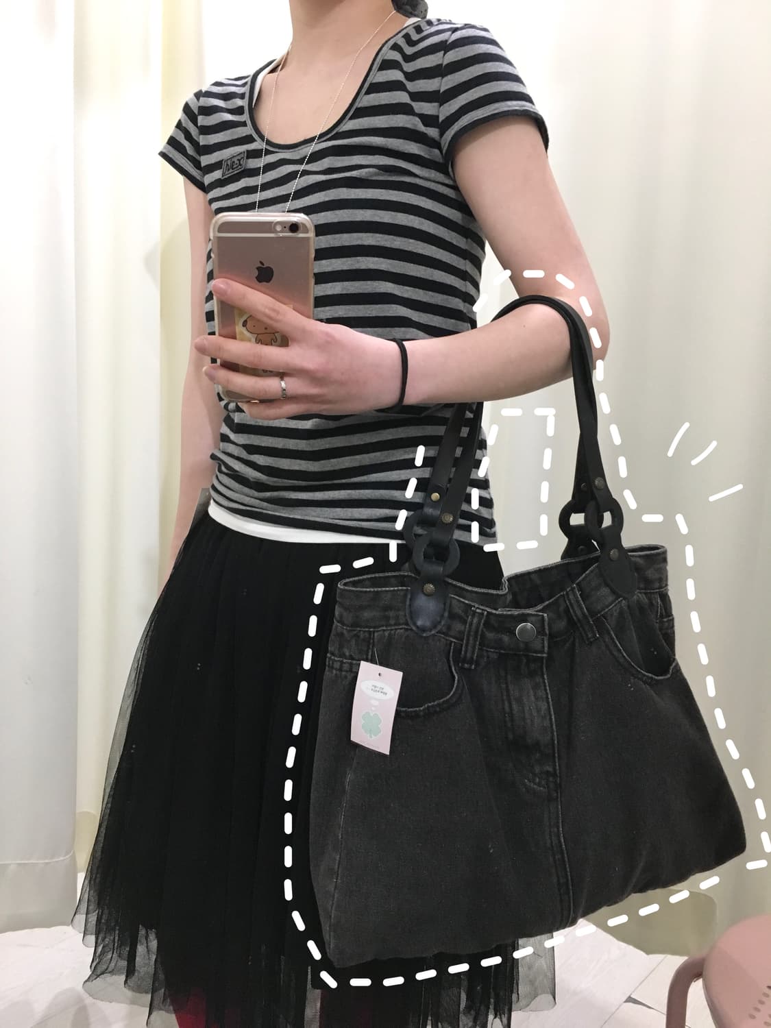 Remake denim shoulder bag 상품이미지1