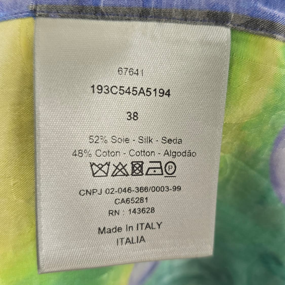 디올 오블리크 반팔 셔츠 38사이즈 90 95 판매 상품이미지4