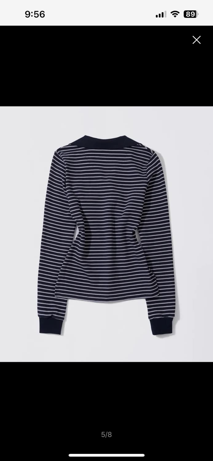 스컬프터 Shirring Tennis Shirt Navy- xs 상품이미지2