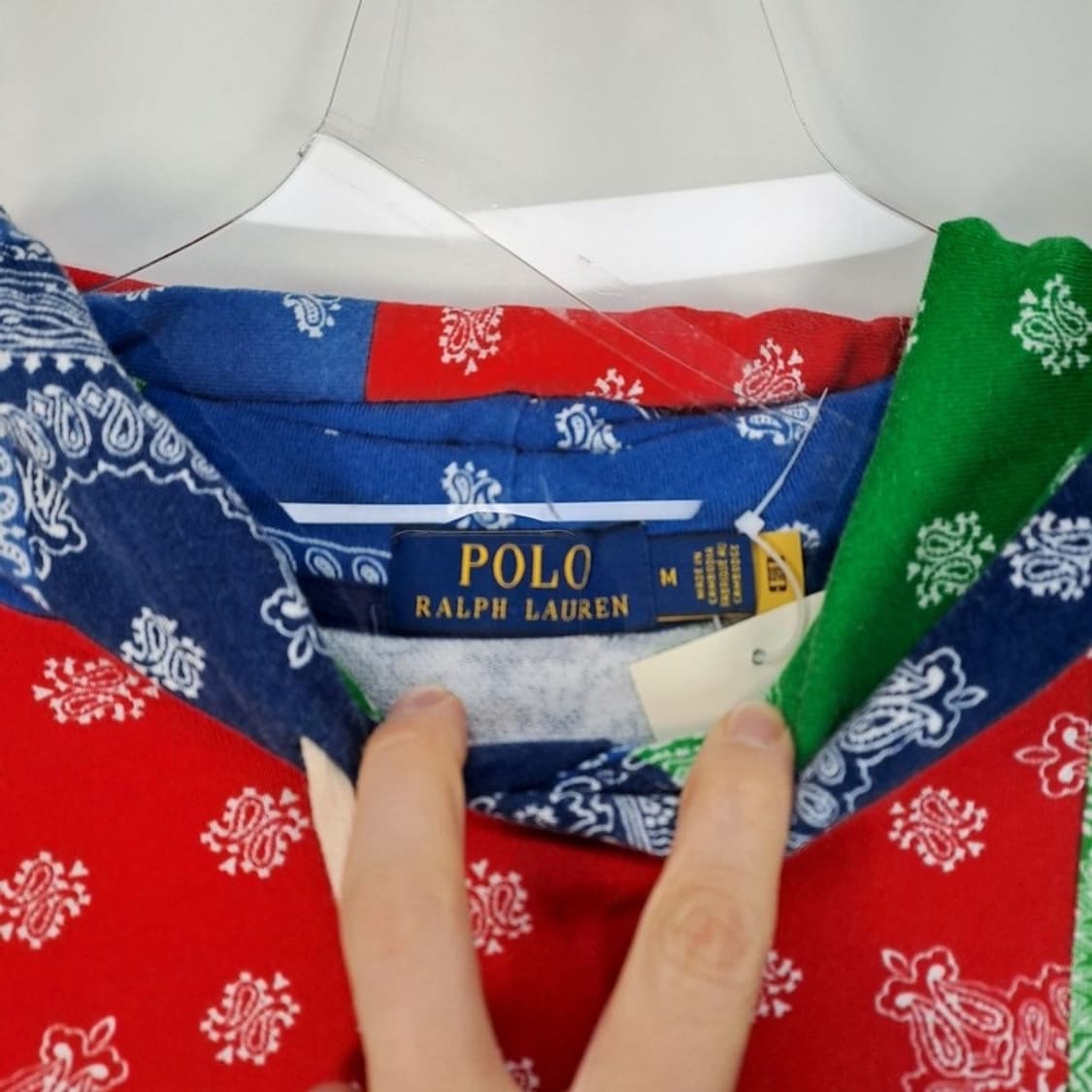 폴로랄프로렌 페이즐리 패치워크 후드티 상품이미지5