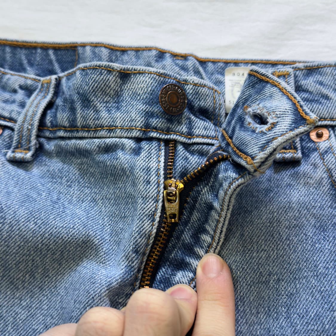90s 리바이스 505 데님팬츠 W38 L32 상품이미지4