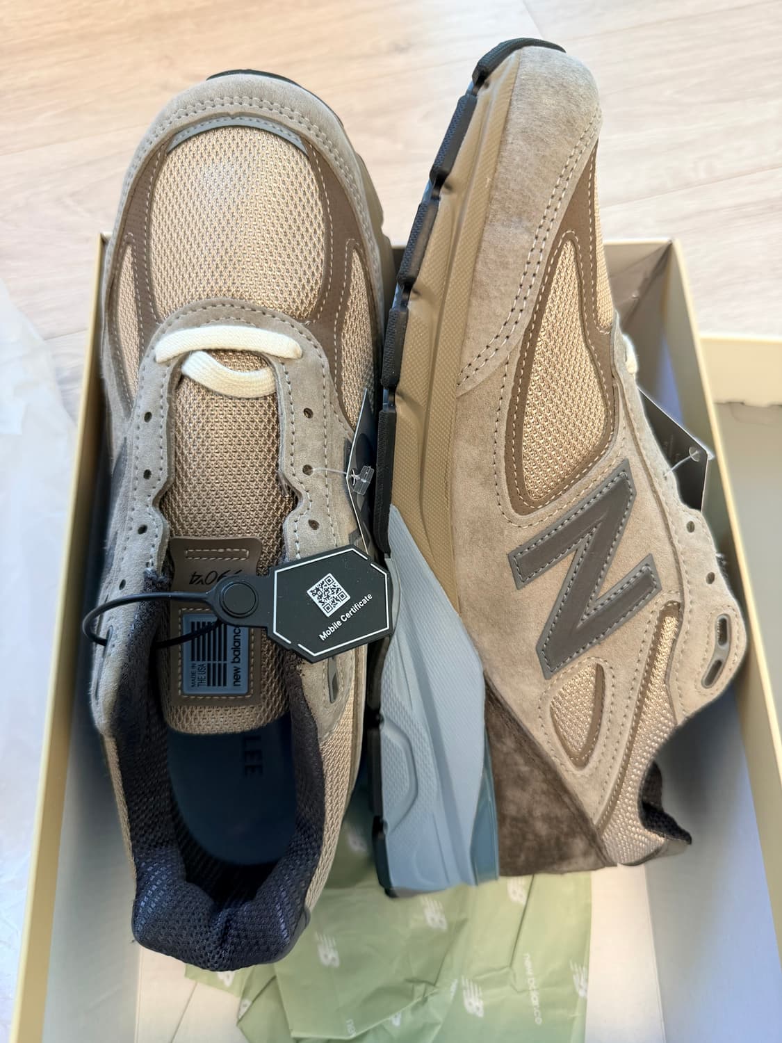 (새상품)뉴발란스 x 오라리 990v4 메이드 인 USA 275 상품이미지2