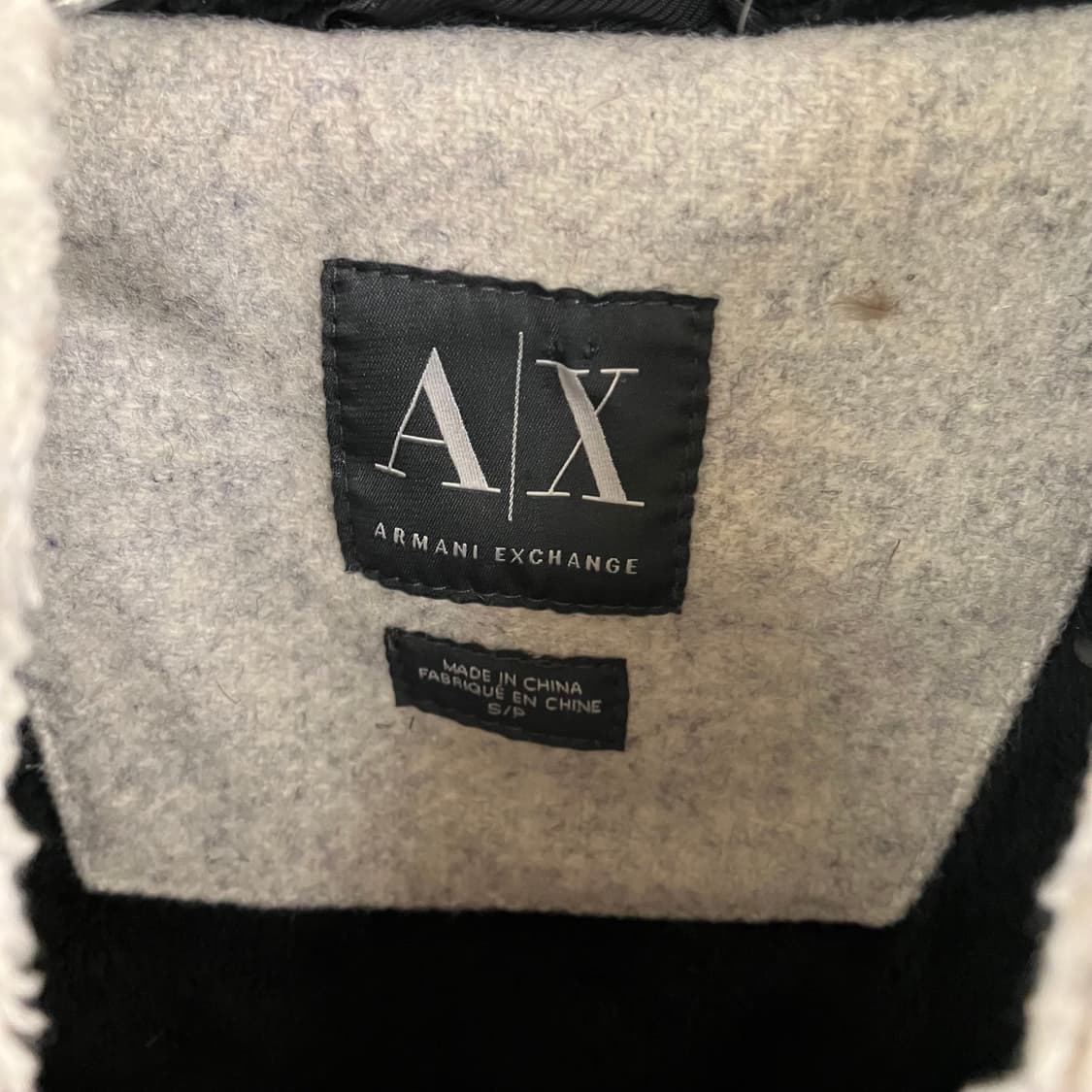 A|X 아르마니 익스체인지 그레이 쉐르파 라인 후드 자켓 S 상품이미지3