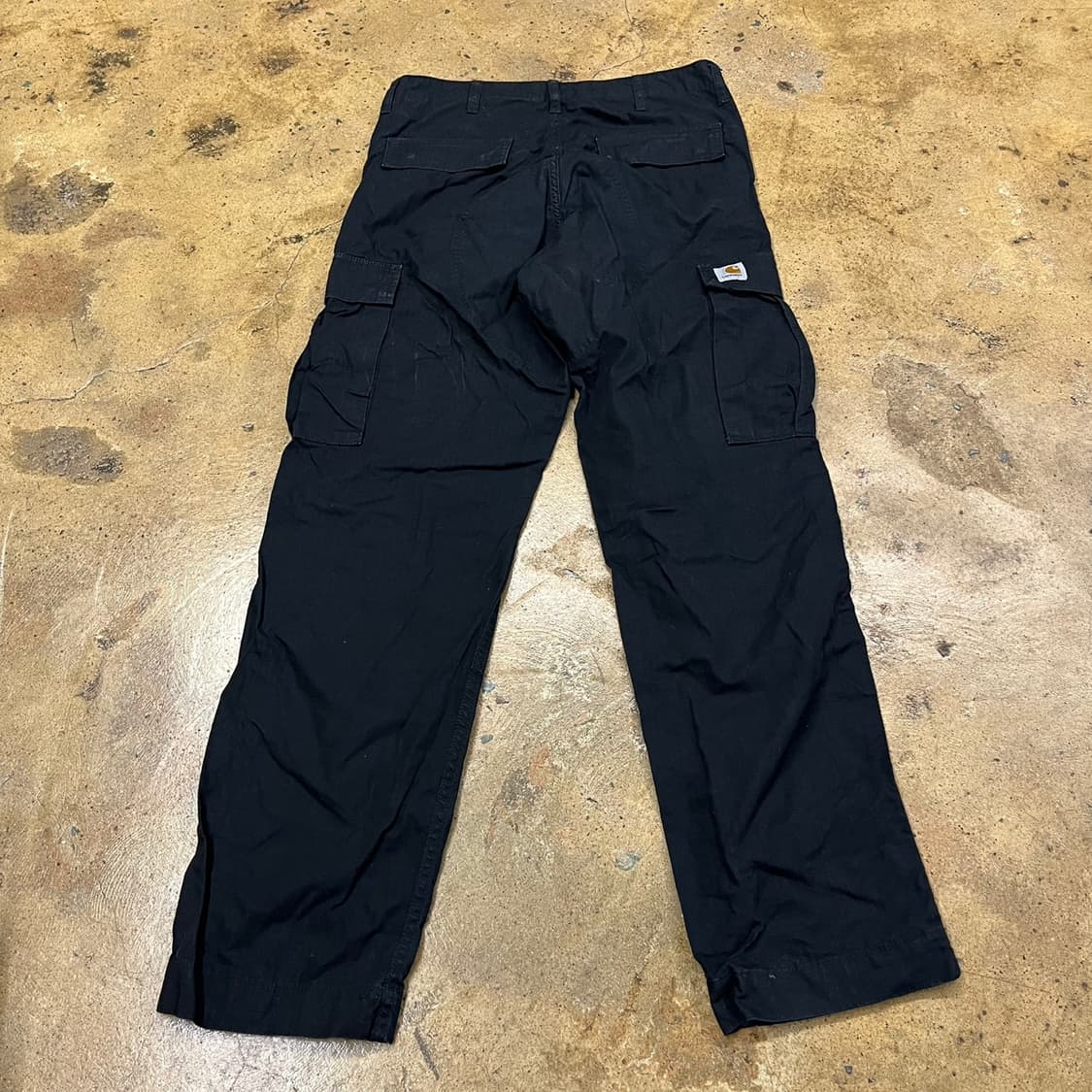 [정품/30x32] 칼하트 레귤러 카고 팬츠 블랙 b19 상품이미지3