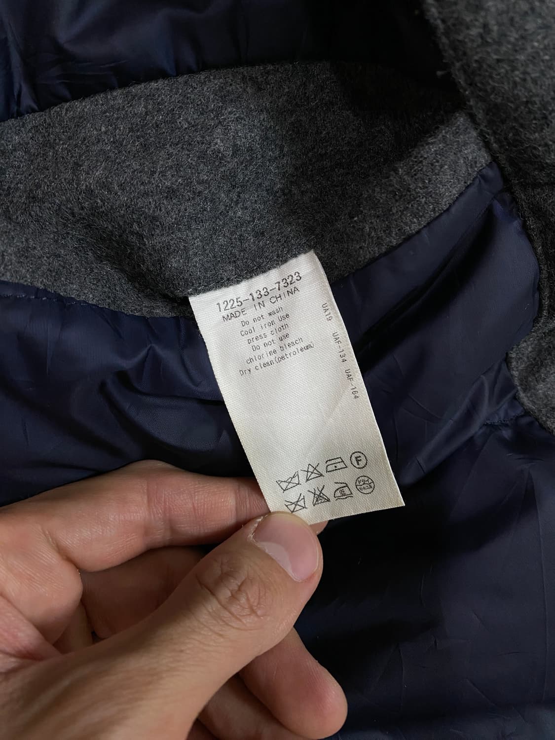 유나이티드 애로우즈 뷰티앤유스 패딩 울 체스터 코트 그레이 M 상품이미지6