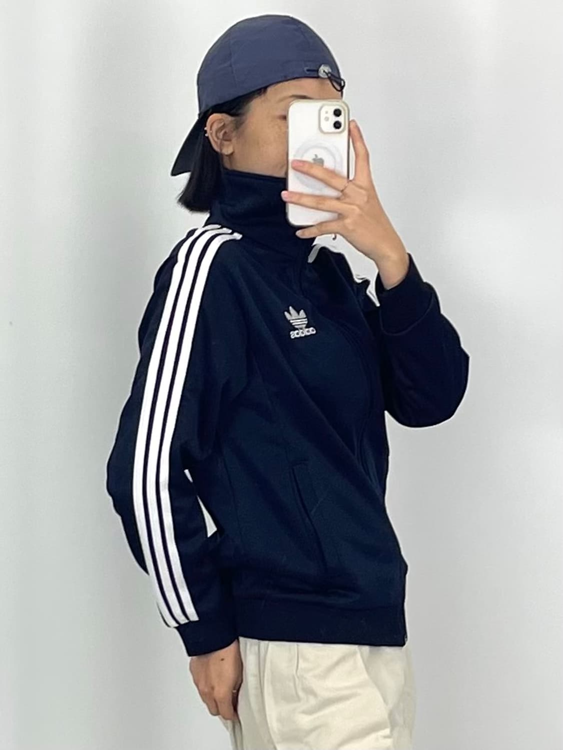  [S]아디다스 여성용 오리지널 로고 네이비 트랙탑 CK9781 상품이미지2