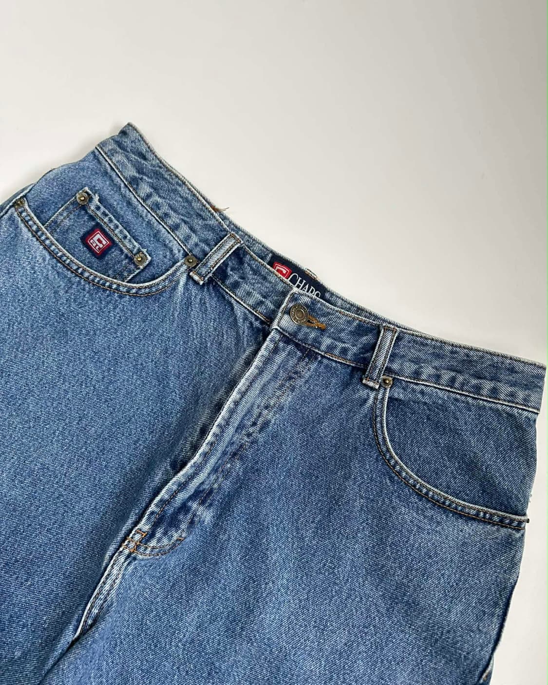 [34] 챕스 랄프로렌 90s 스톤워시 데님 버뮤다 쇼츠 팬츠 상품이미지3