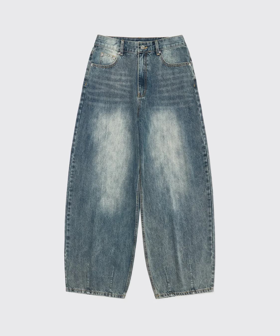 인템포무드 레이지보이 벌룬 핏 데님_페이디드블루 M 상품이미지1