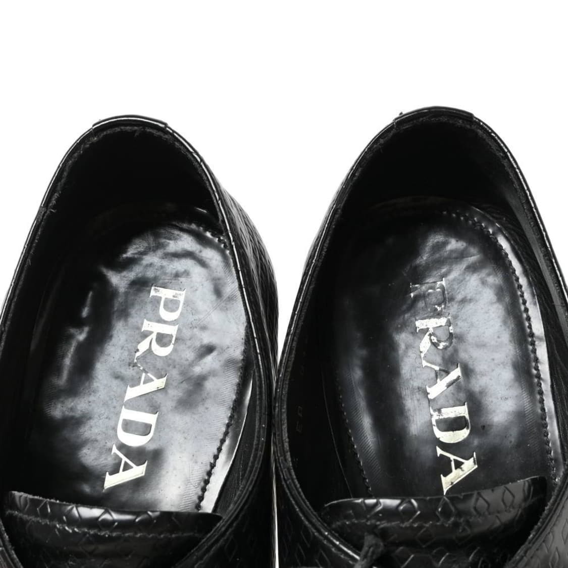 프라다 브러시드 레더 레이스업 슈즈 상품이미지7