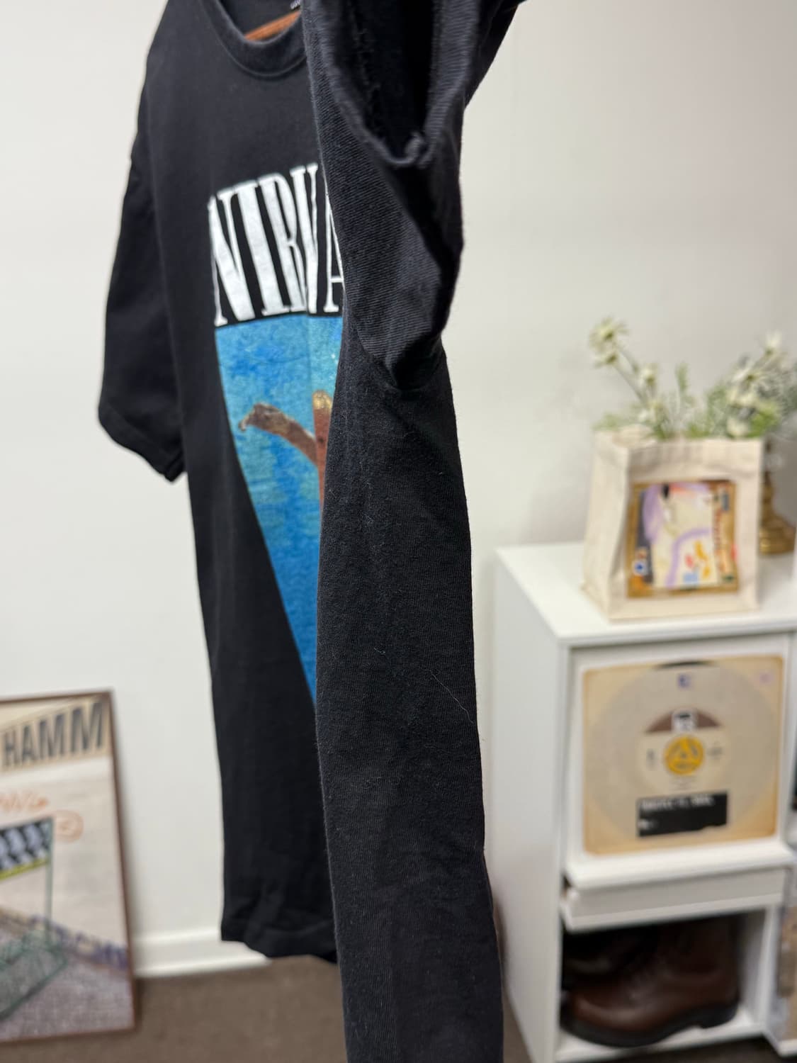 Nirvana Nevermind 너바나 프린팅 반팔티 블랙 L  상품이미지4