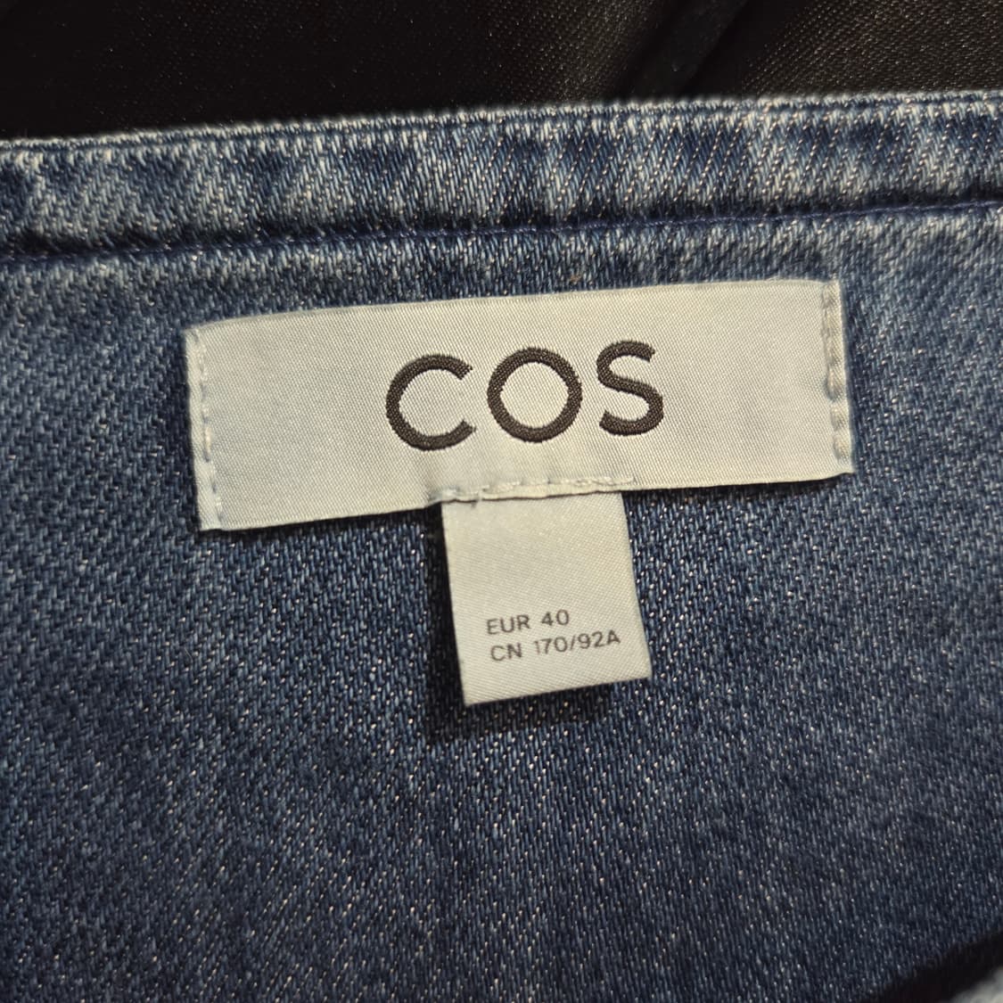 COS 코스 여성 스퀘어 넥 데님 탑 상품이미지3