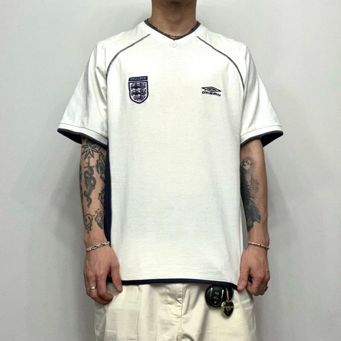 Umbro 엄브로 00s 잉글랜드 국대 유니폼 티셔츠 상품이미지3