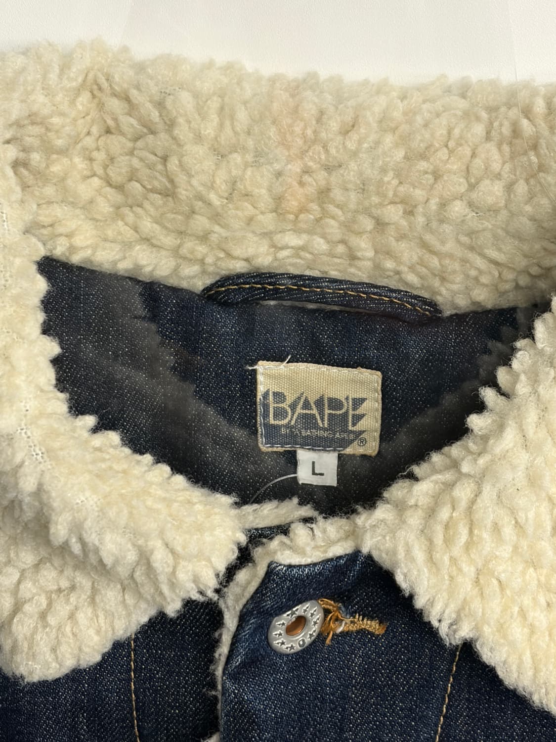 BAPE 07AW 쉐르파 데님 트러커 자켓 NIGO 착용  상품이미지3