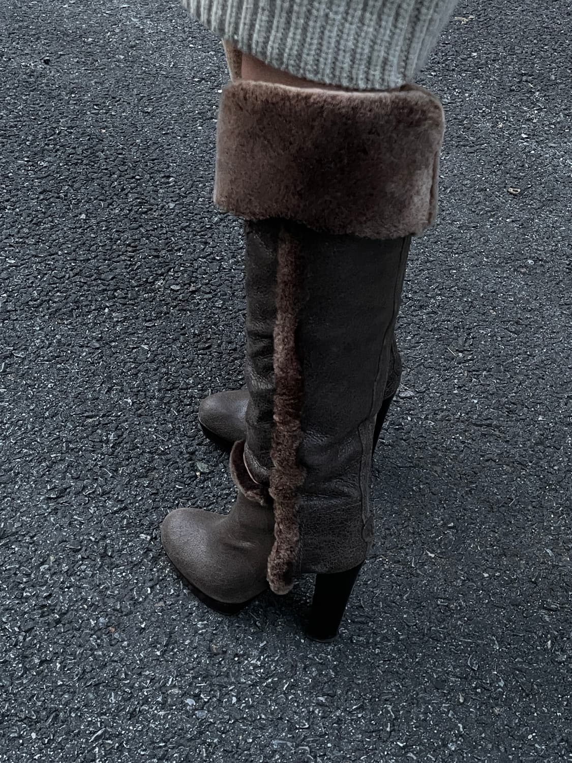 토리버치 시어링 롱부츠 상품이미지1