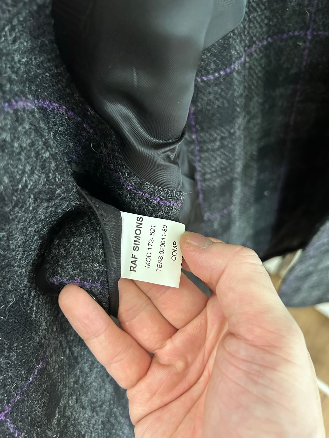 라프시몬스 울 부클 패치 블레이저 상품이미지7