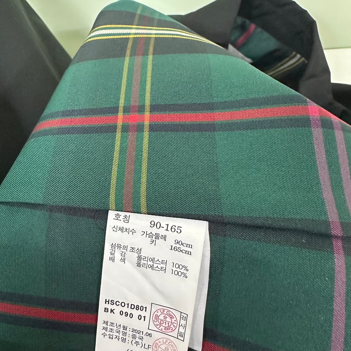 우먼M 헤지스 블랙 싱글 레인 트렌치코트 상품이미지4