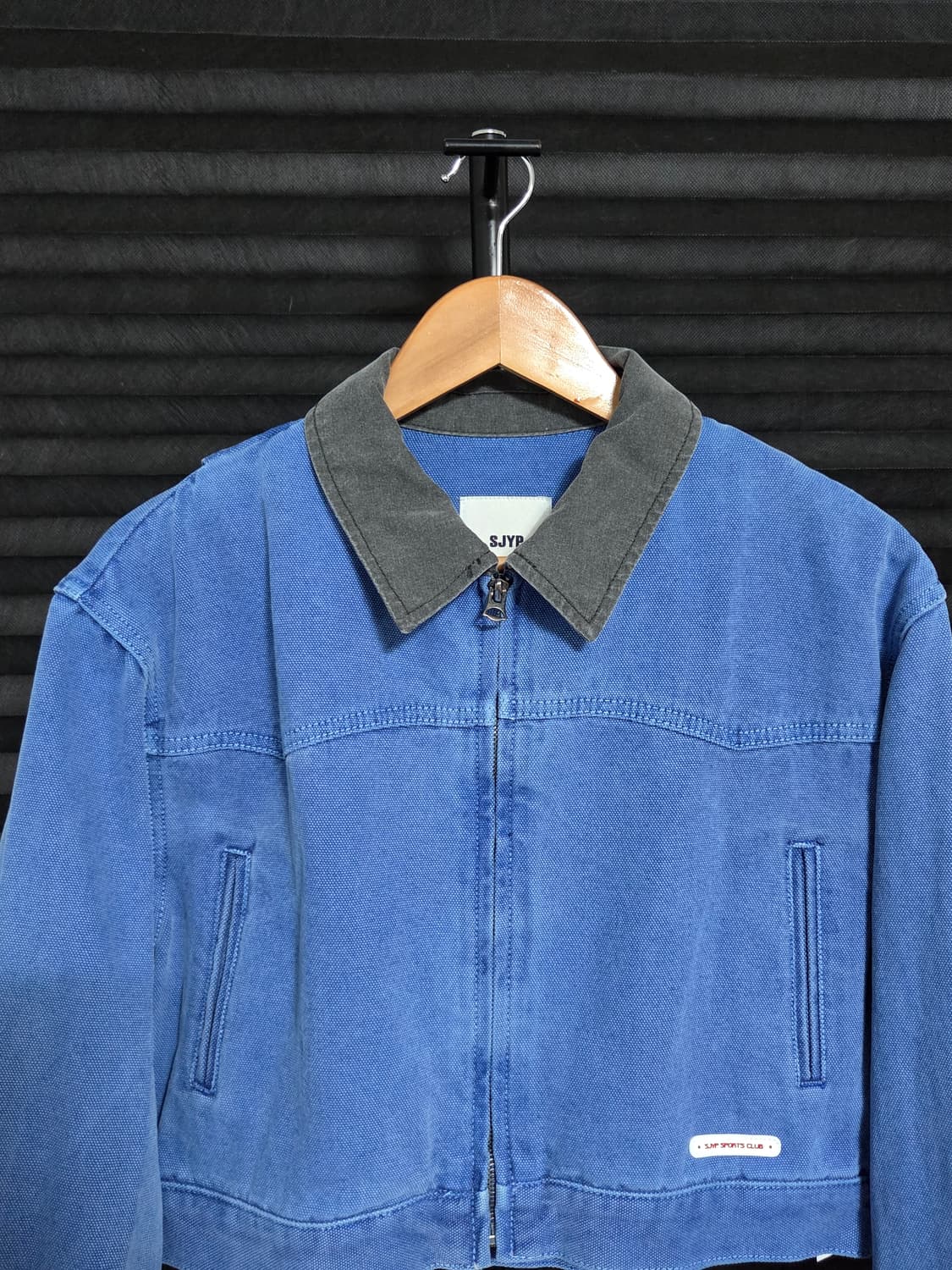 [SJYP] 카라 코튼 크롭 집업 자켓 | 00175 상품이미지2