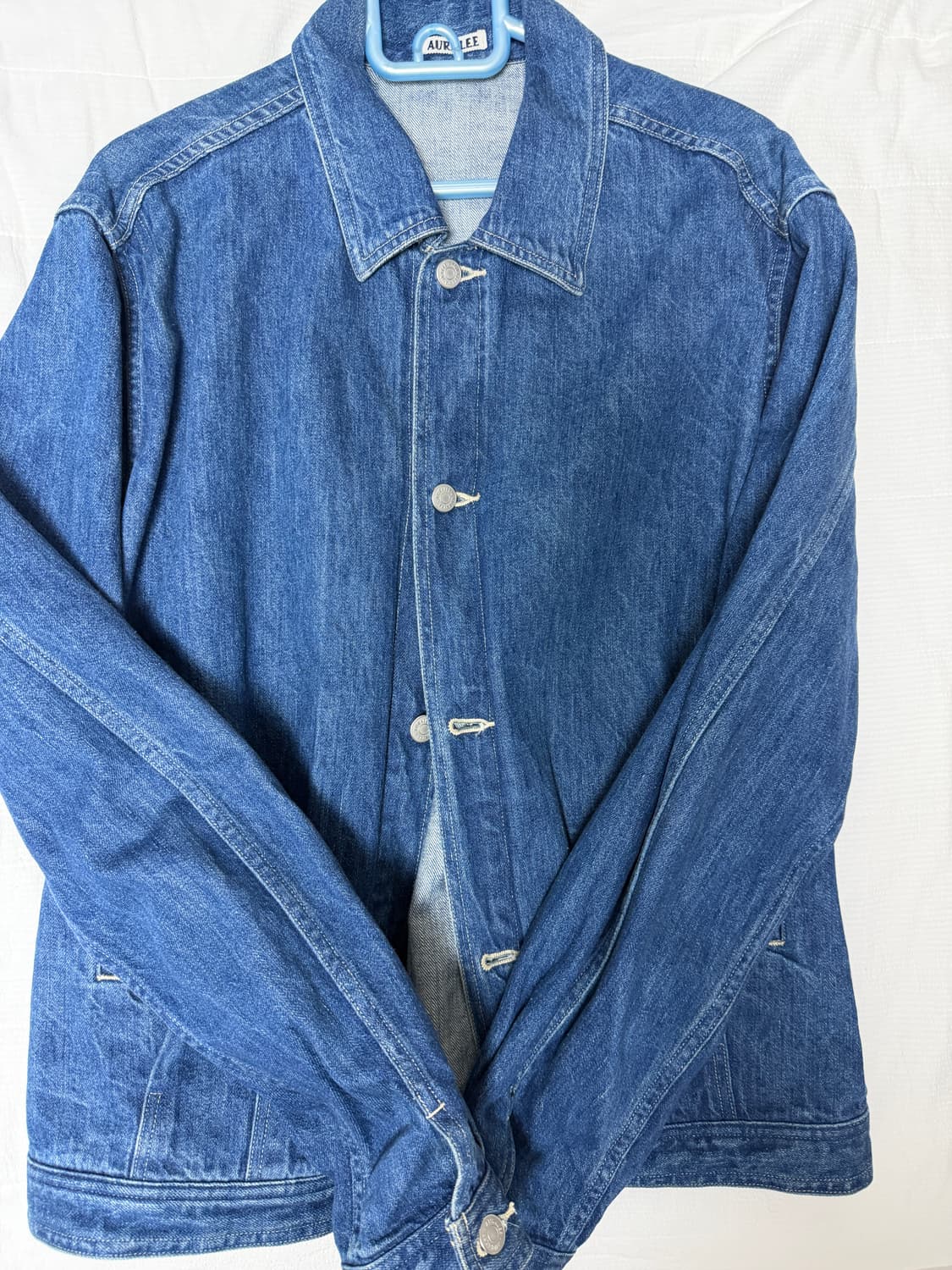 오라리 셀비지 라이트 데님 블루종 인디고 5사이즈 상품이미지2