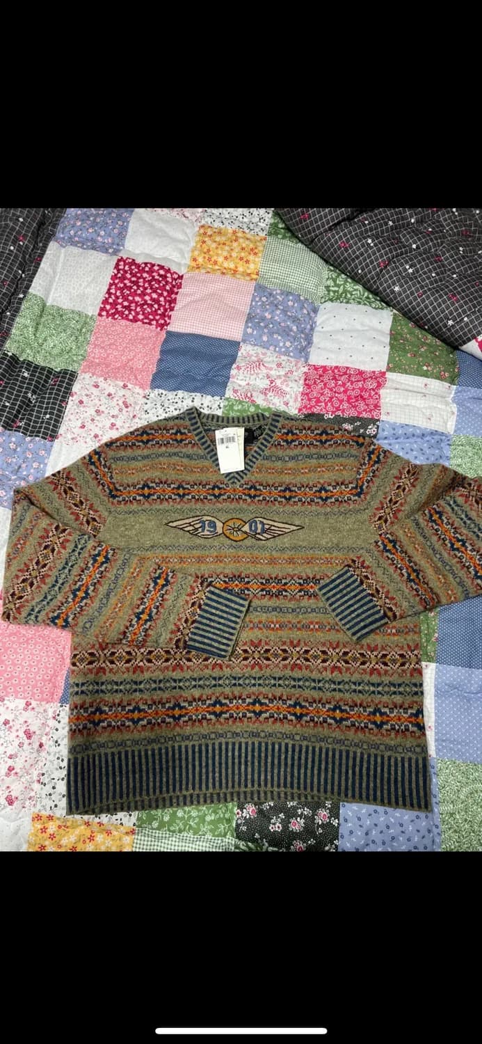 더블알엘 RRL 윙로고 페어아일 니트 새제품 XL 상품이미지3