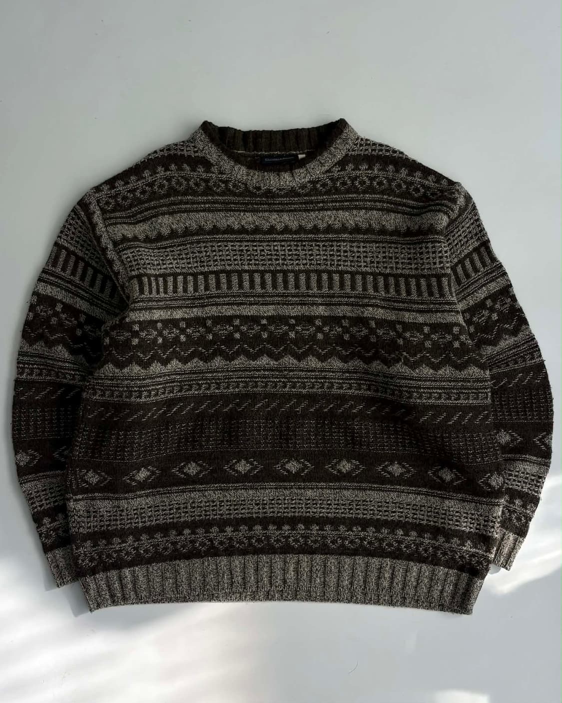 [L] 빈티지 울 패턴 니트 스웨터 madeinitaly 상품이미지1