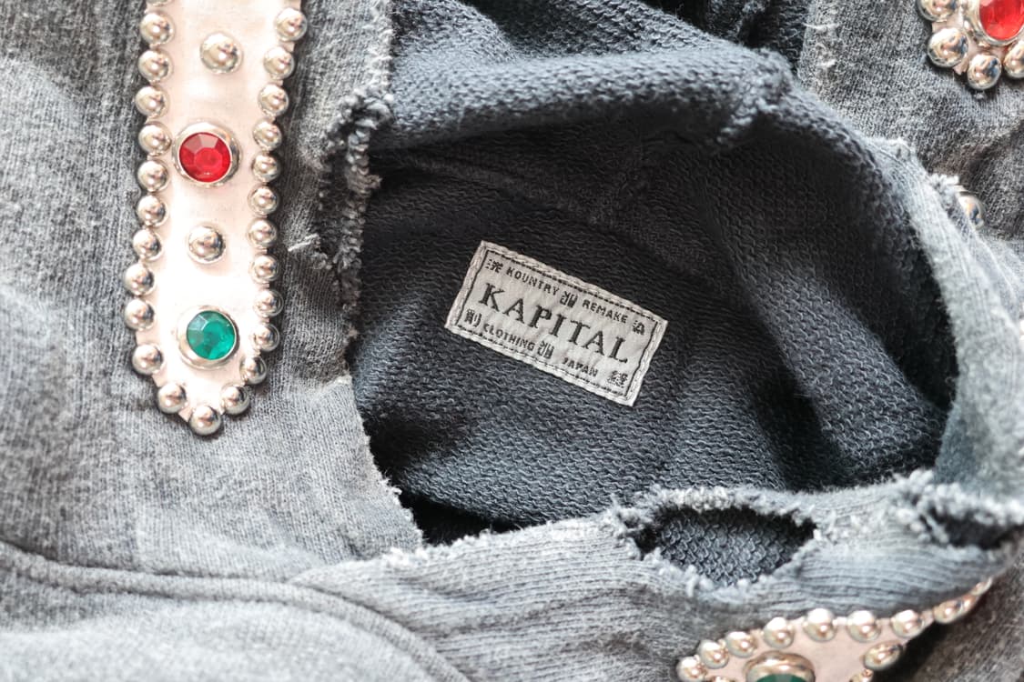 [XL] 캐피탈 스릴러 데이미지드 잼스톤 후드티 상품이미지3