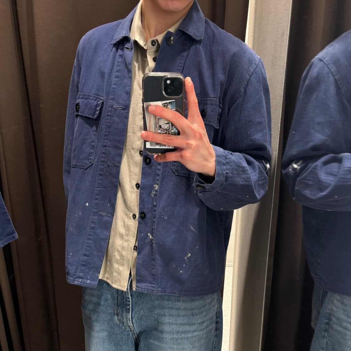 90s herringbone twill french work jacket 상품이미지2